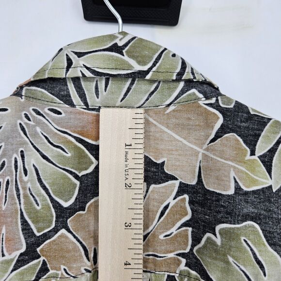 Cooke Street Shirt Mens Large Hawaiian Short Sleeve Button Up Floral Reverse - Picture 5 of 10